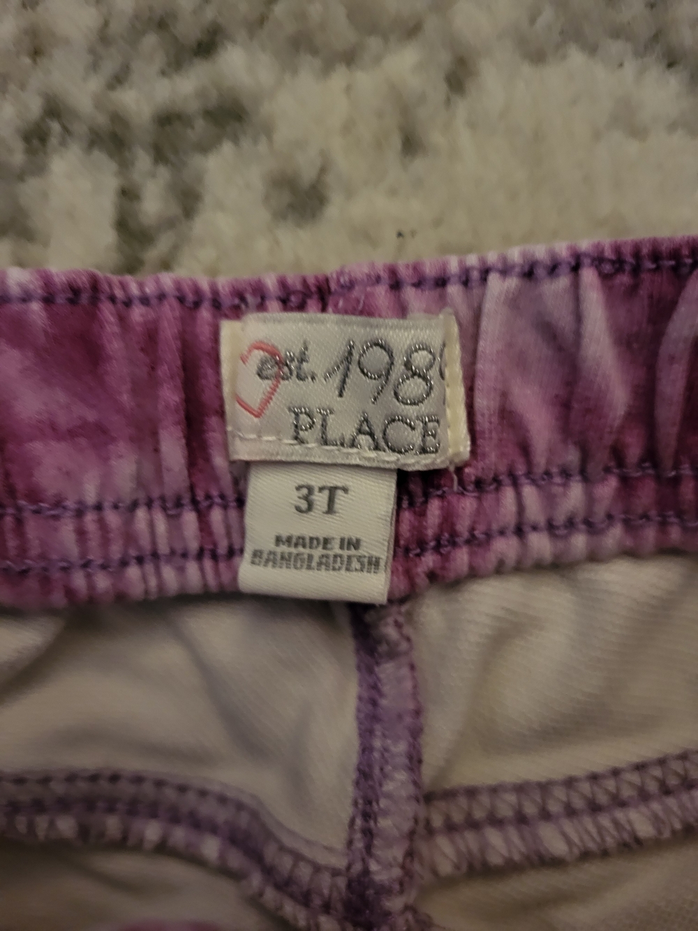 The Children's Place Purple Tie-Dye Shorts